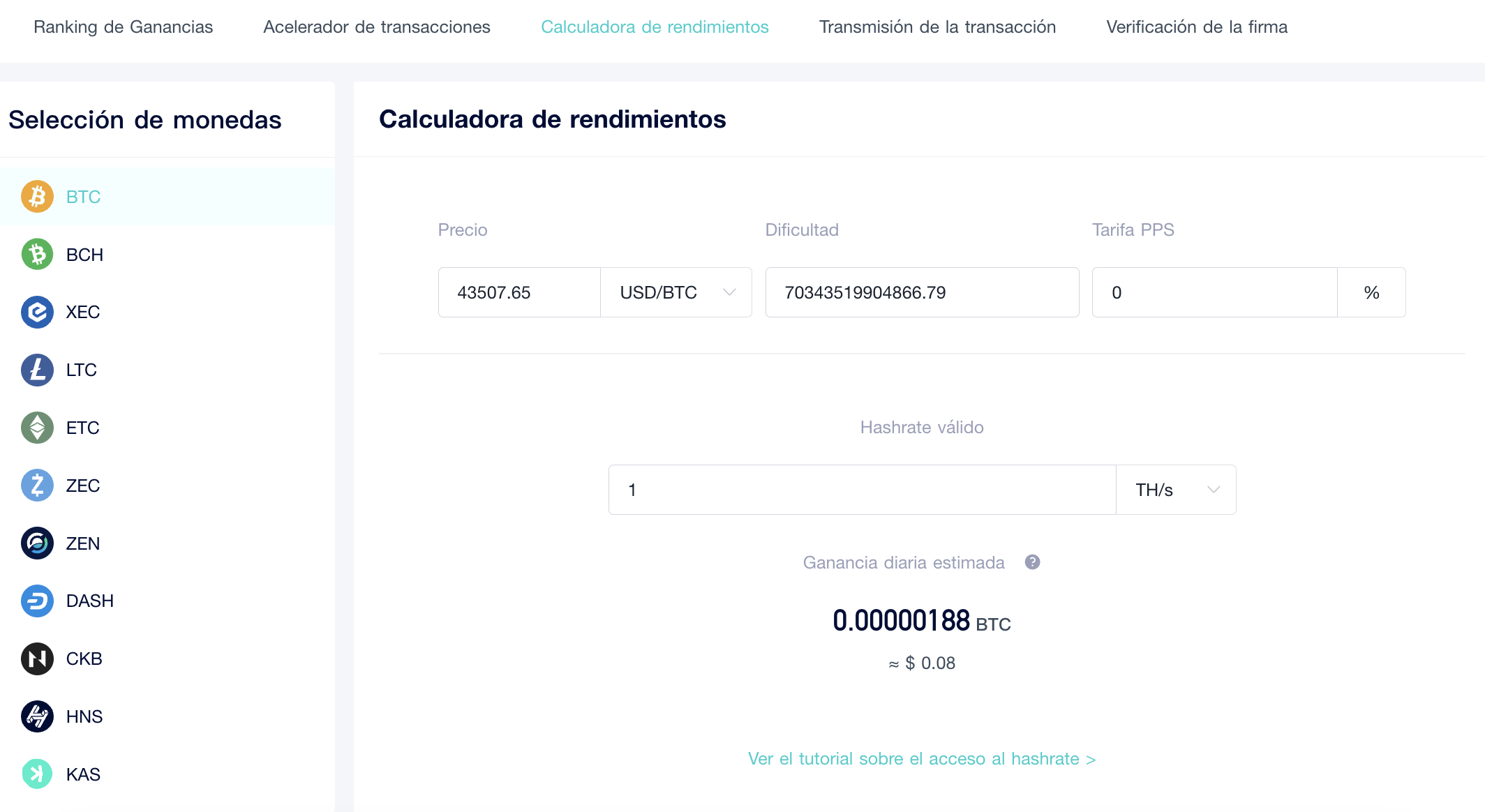 ViaBTC | Guía para usar la calculadora de ganancias de los mineros de  criptomonedas